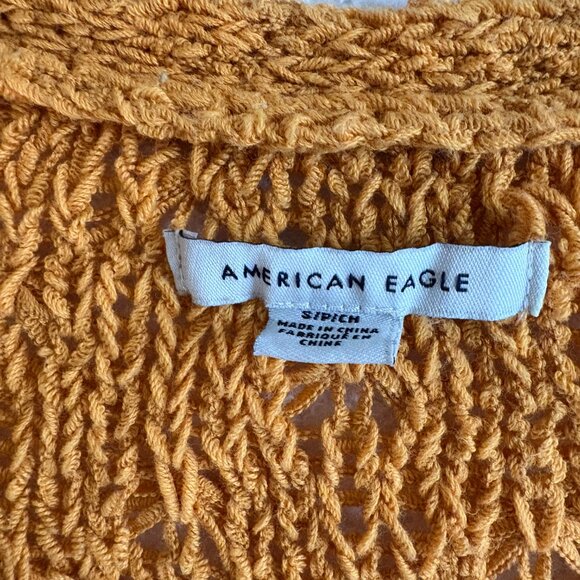 American Eagle Mustard Yellow Cardigan - Picture 2 of 3